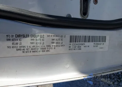 2013 Dodge Charger Sxt Plus из США, поврежденный, VIN 2C3CDXHG3DH590874